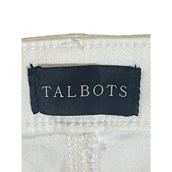 Talbots White Comfort Stretch Jeggings Size 8  64% Cotton / 23% Polyester / 13% - Picture 8 of 14